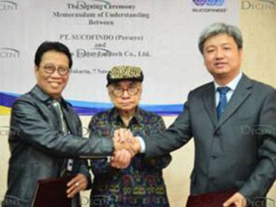 Signed MOU With SUCOFINDO In Indonesia